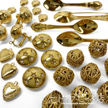 1980年代頃のものと思われるゴールドパーツいろいろ。を開く