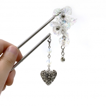 【日本製】ステンレスかんざし金具パーツを開く